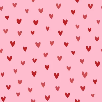 hartjes roze en rood