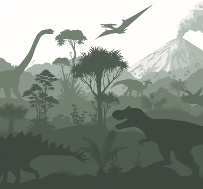dinosaurussen donkergroen