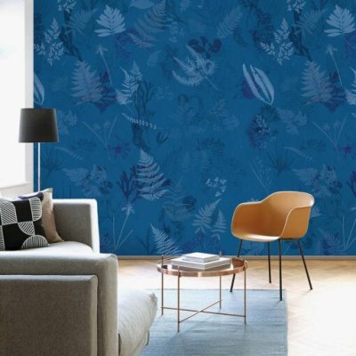 blauwe bladeren