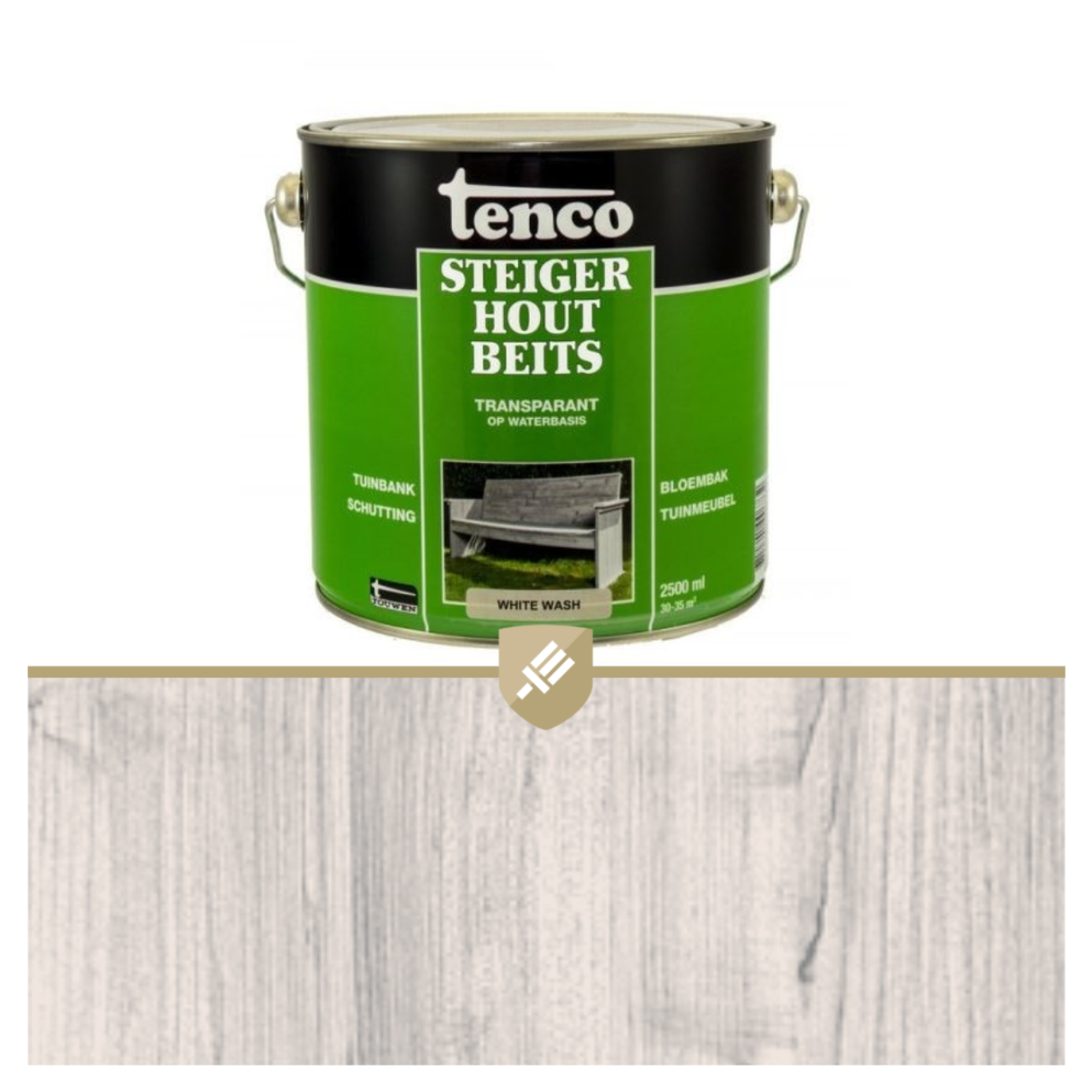 Verlating tij Kanon Tenco Steigerhoutbeits White Wash 2,5L kopen - Verf & Behang Specialist